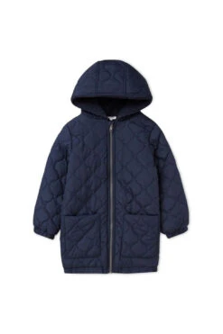 Quilted Anorak In Midnight Blue