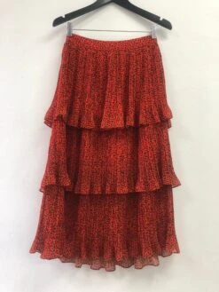 Red Leopard Print Tiered Skirt 5 Red Leopard Print Tiered Skirt -Gunsn Styles RedLeopardPrintSkirt