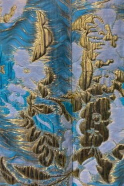 Scarlett Blue And Gold Midi Dress 10 Scarlett Blue And Gold Midi Dress -Gunsn Styles ReignScarlettBlueandGoldMidiDress 3