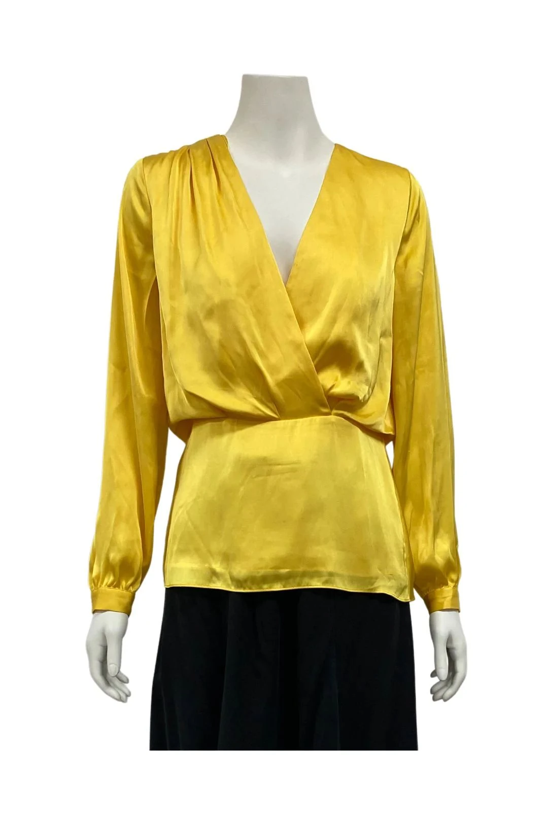 Yellow Silk Top 2 Yellow Silk Top - Image 2