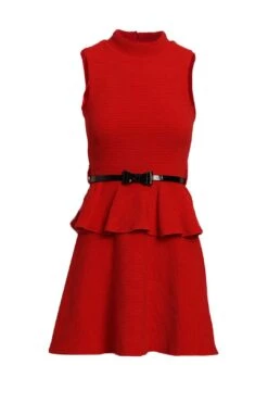 Gunsn Styles 6 Girls Red High Neck Dress