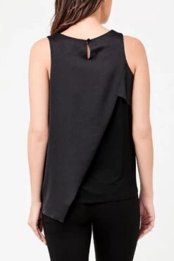 Asymmetric Nursing Top - Black -Gunsn Styles RipeMaternityAsymmetricNursingTop Black