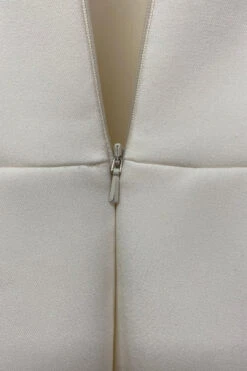 Bow Sleeve Ivory Midi Dress 6 Bow Sleeve Ivory Midi Dress -Gunsn Styles RoksandaBowSleeveIvoryMidiDress