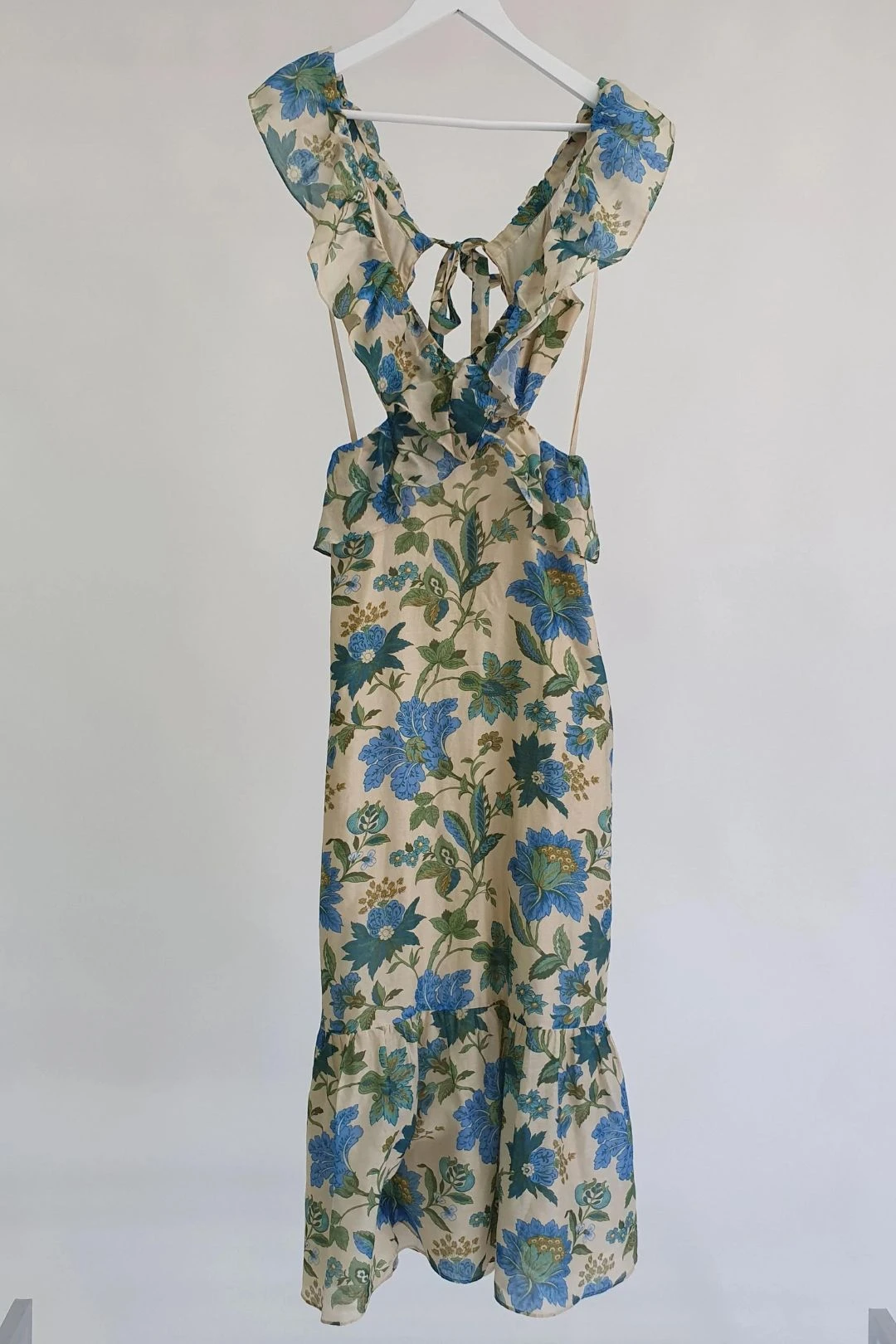 Celia Frill Midi Dress In Marguerite Print 2 Celia Frill Midi Dress In Marguerite Print - Image 2