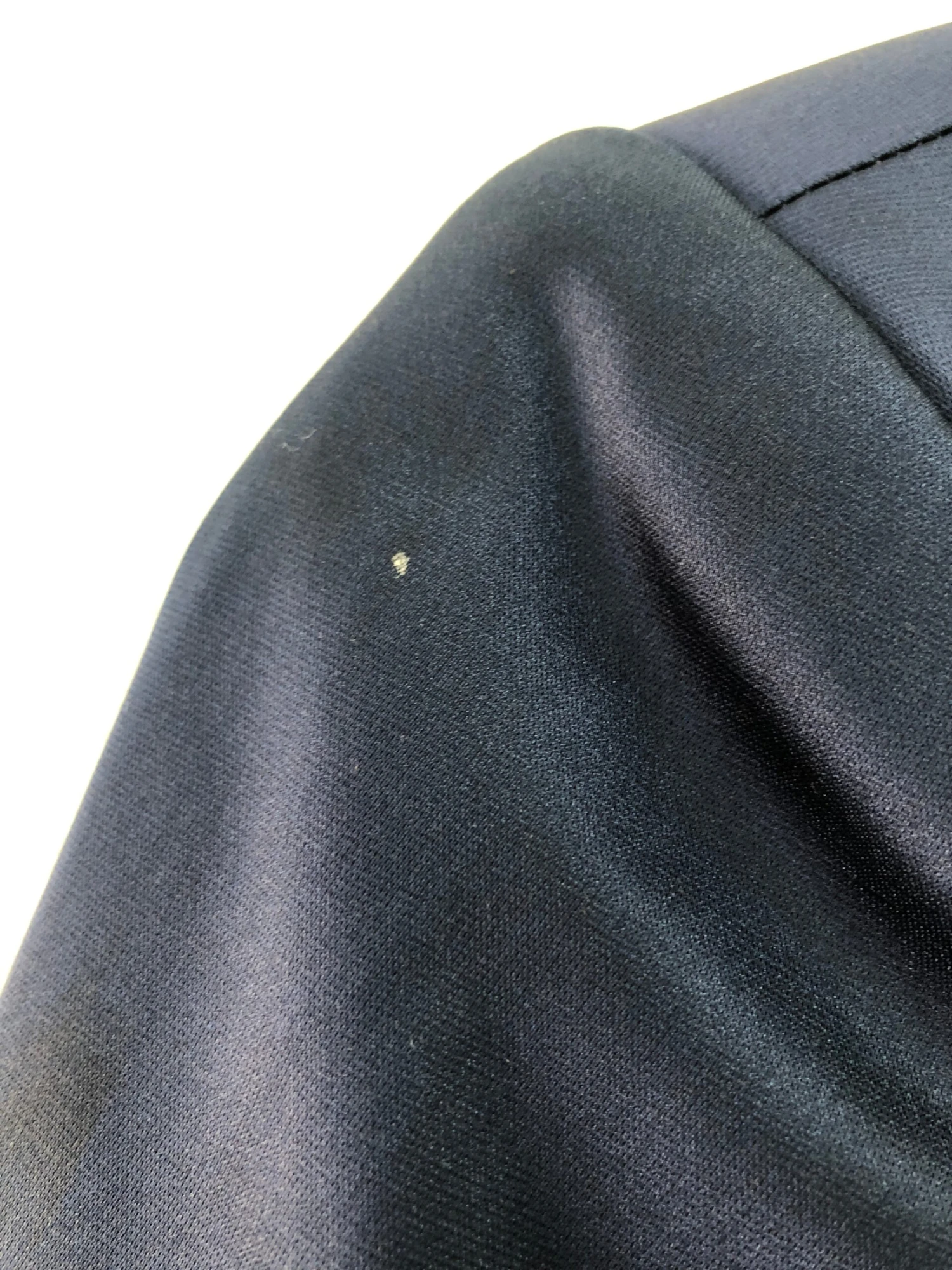 Navy Cropped Sateen Bolero 4 Navy Cropped Sateen Bolero - Image 4