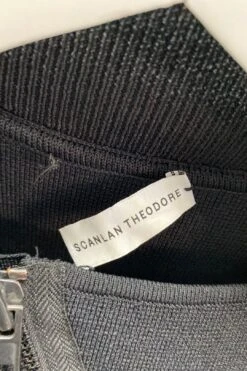 Black Crepe Knit Jacket 6 Black Crepe Knit Jacket -Gunsn Styles ScanlanTheodoreBlackCrepeKnitJacket 1