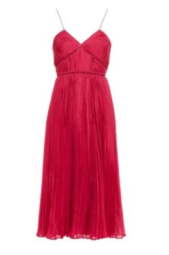 Gunsn Styles 14 Pleated Chiffon Midi Dress