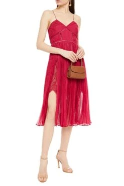 Gunsn Styles -Gunsn Styles SelfPortraitPleatedChiffonMidiDress 2