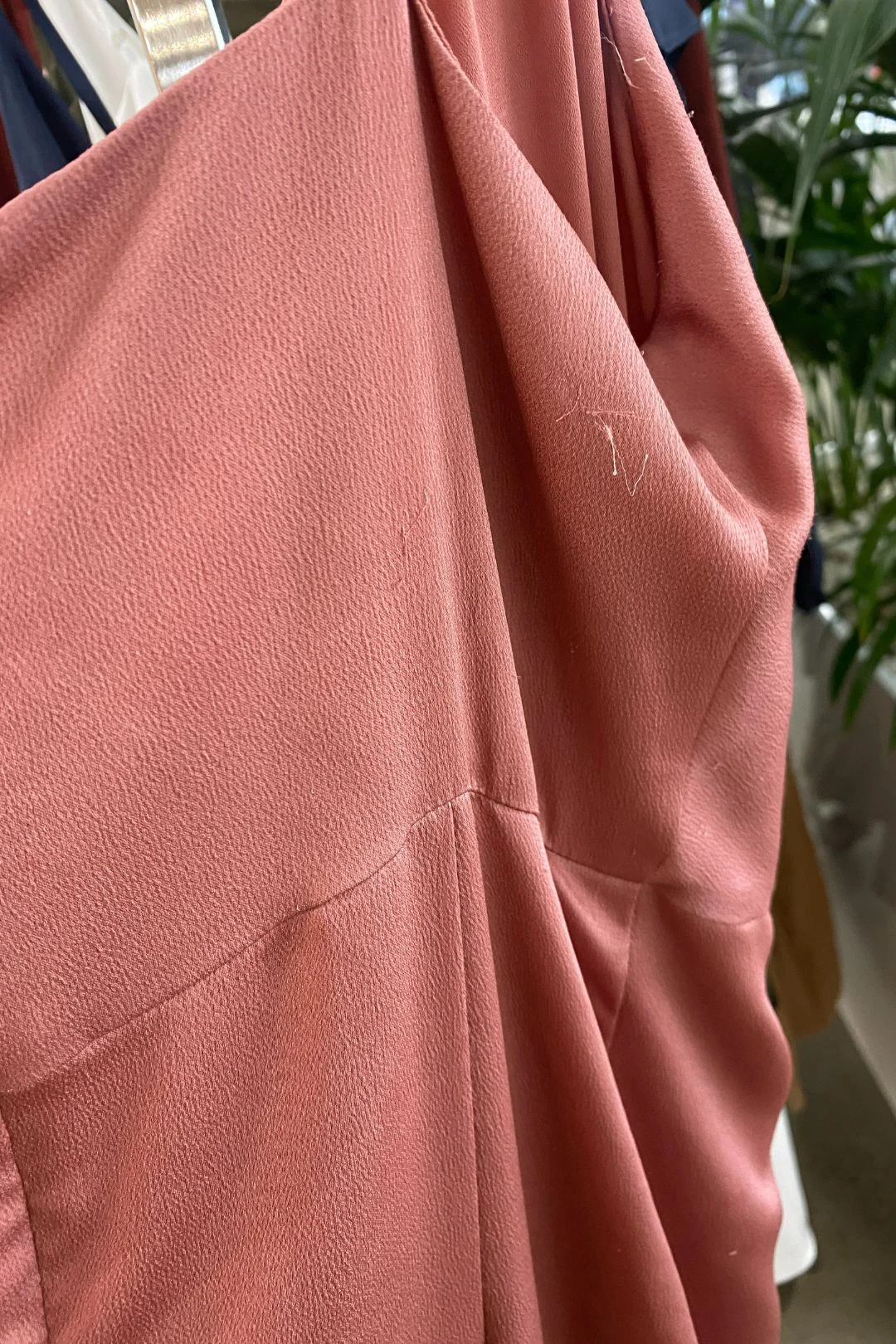 Tie Front Cocktail Dress - Blush 3 Tie Front Cocktail Dress - Blush - Image 3