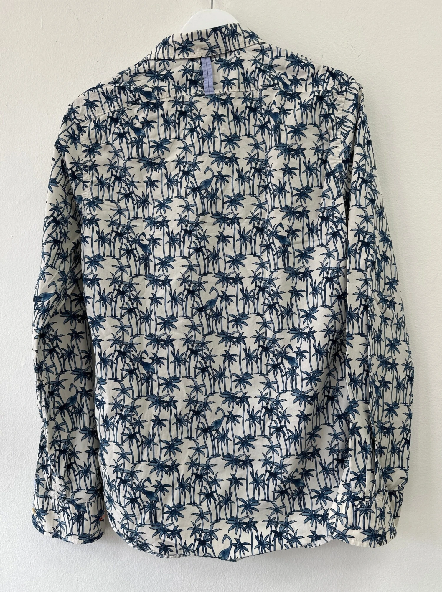 Men's Slim Fit Printed Poplin Shirt 3 Men's Slim Fit Printed Poplin Shirt - Image 3