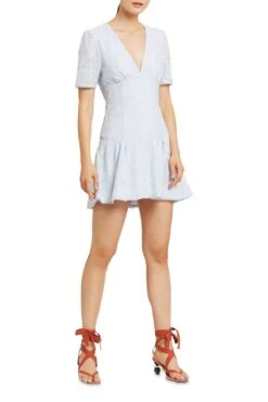 Chateau Mini Dress - Robin Egg Blue