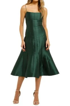 Caspian Dress - Bottle Green