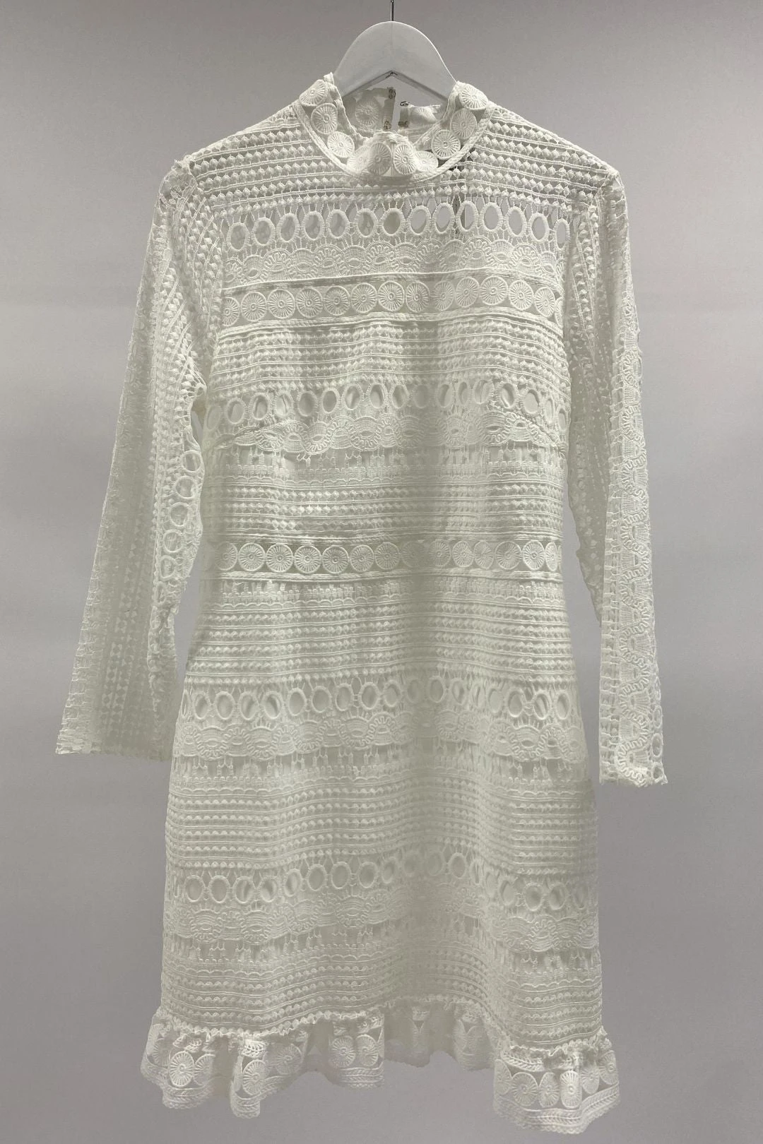 White Lace Mini Dress 2 White Lace Mini Dress - Image 2