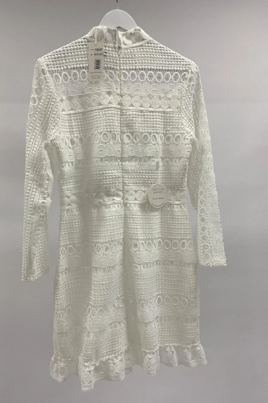 White Lace Mini Dress 3 White Lace Mini Dress - Image 3