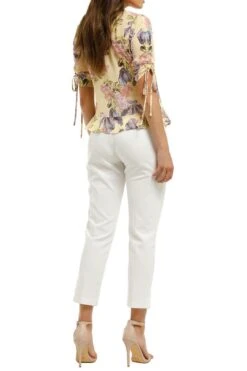 Stevie Sweetheart Blouse - Lemon Blossoms -Gunsn Styles We Are Kindred Stevie Sweetheart Blouse Lemon Blossoms 3