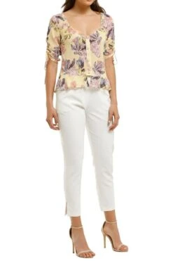 Stevie Sweetheart Blouse - Lemon Blossoms -Gunsn Styles WeAreKindredStevieSweetheartBlouse LemonBlossoms 1