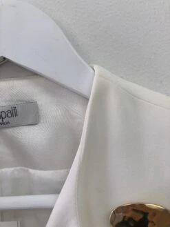 White Crepe Wrapped Up Coat 8 White Crepe Wrapped Up Coat -Gunsn Styles WhiteWrappedUp