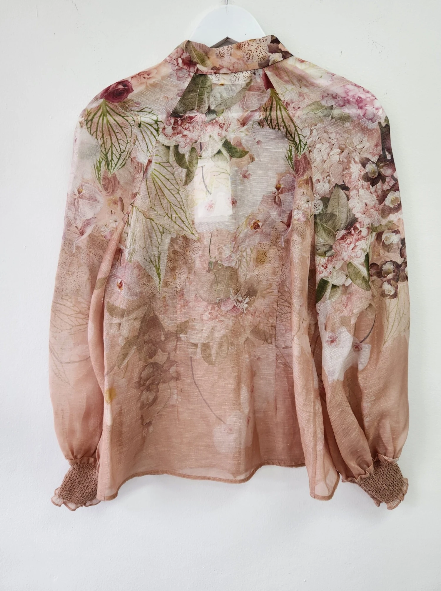 Blush Dancer Floral Organza Blouse 3 Blush Dancer Floral Organza Blouse - Image 3
