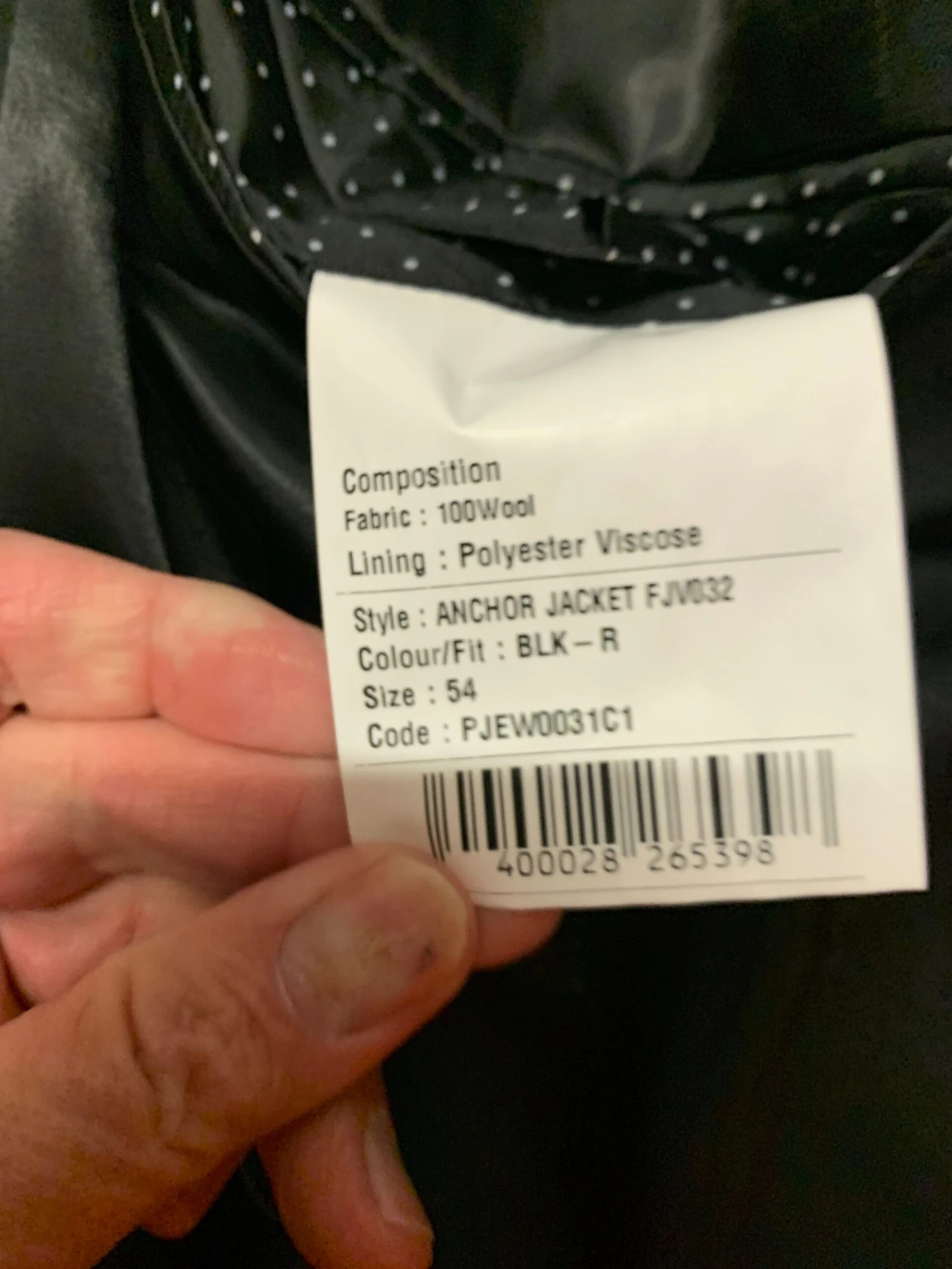 Anchor Plain Twill Wool Suit Jacket 3 Anchor Plain Twill Wool Suit Jacket - Image 3