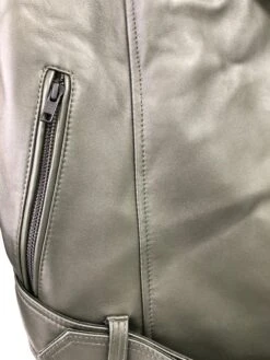 Classic Khaki Green Biker Jacket 7 Classic Khaki Green Biker Jacket -Gunsn Styles enapellyclose