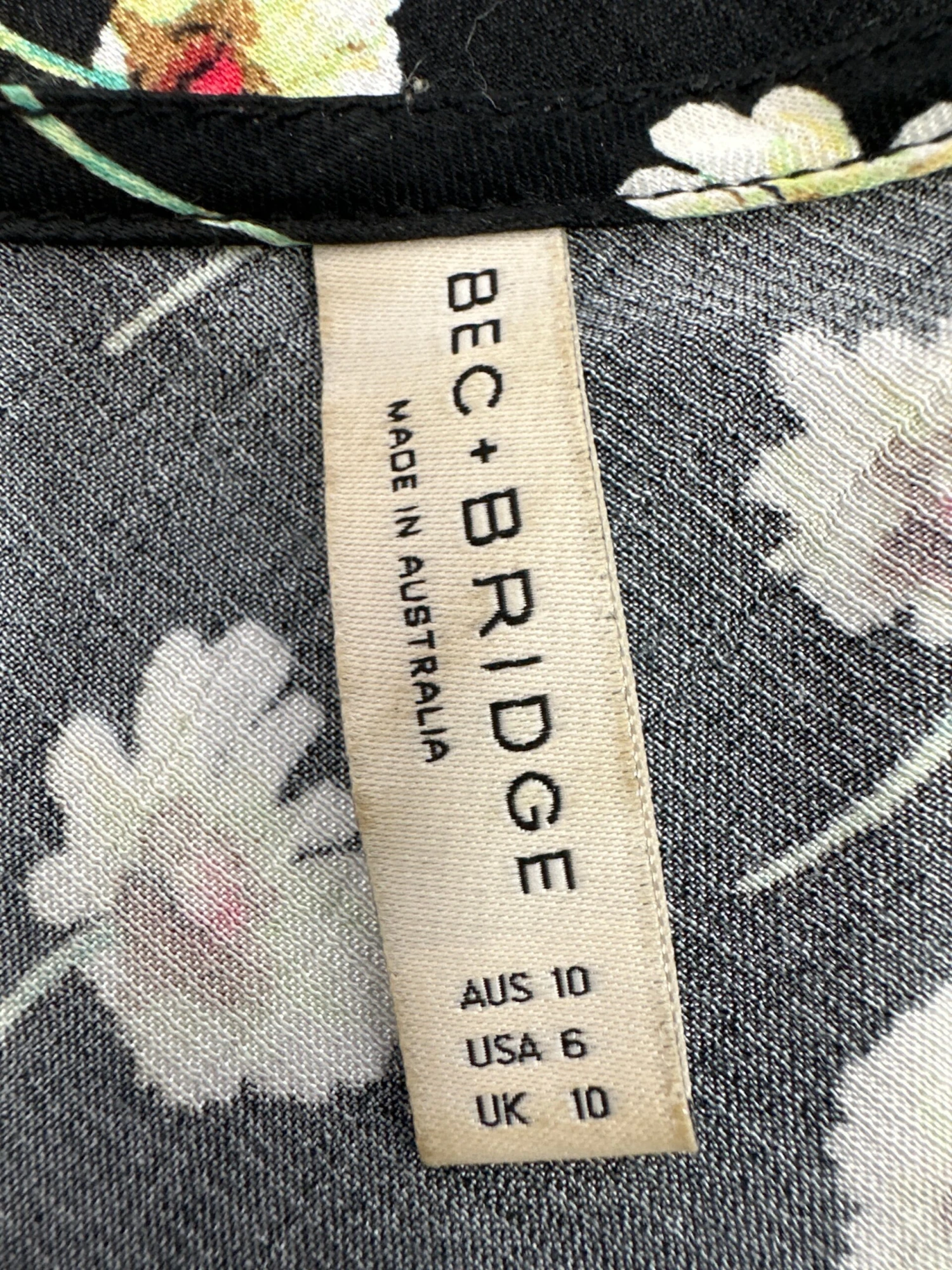 Black Sylvie Daisy Print LS Top 4 Black Sylvie Daisy Print LS Top - Image 4