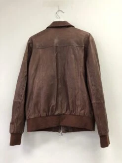 Mens Brown Leather Bomber Jacket 8 Mens Brown Leather Bomber Jacket -Gunsn Styles leather