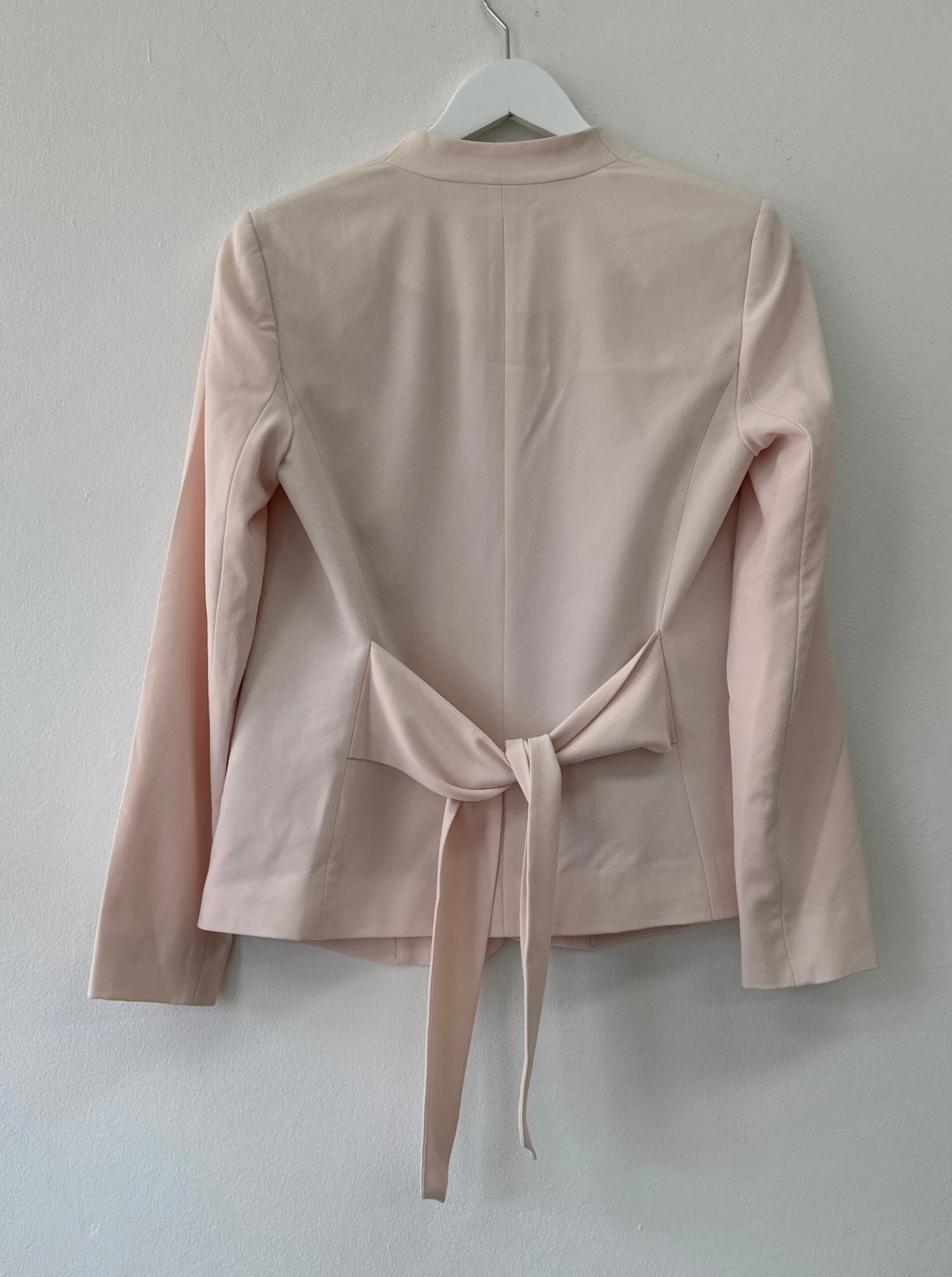 Pink Collarless Blazer 3 Pink Collarless Blazer - Image 3