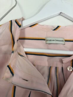 Button Up Striped Shirt -Gunsn Styles scanlanneck