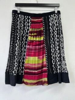 Knee Length Print Mesh Skirt -Gunsn Styles skirt 2