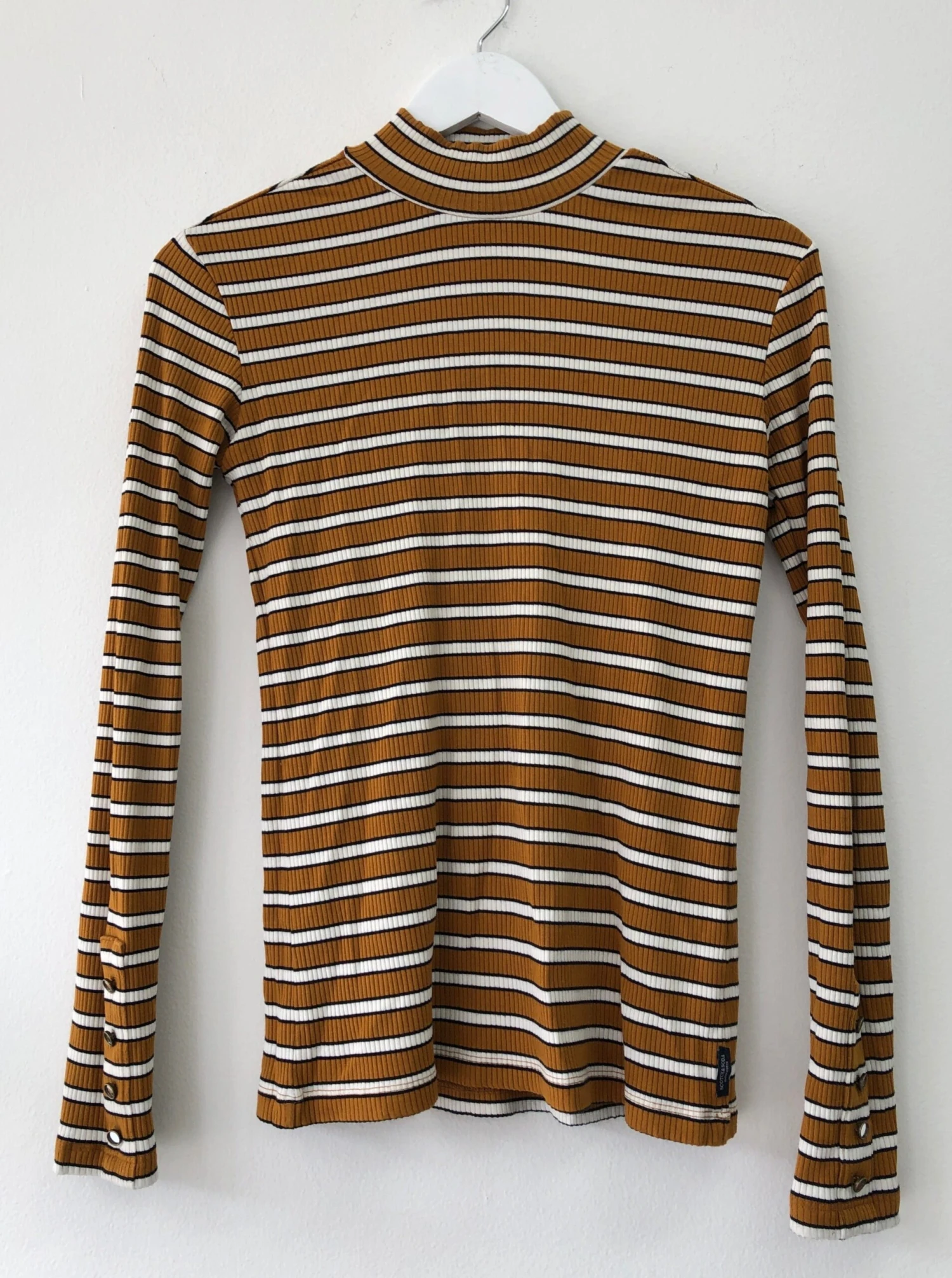 Striped Turtle Neck Rib Top 2 Striped Turtle Neck Rib Top - Image 2